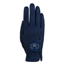 Rękawiczki Lady Line z kryształkami Swarovskiego LISBOA navy blue 3301-308 ROECKL